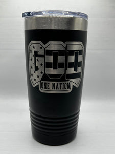 One nation under god 20oz tumbler