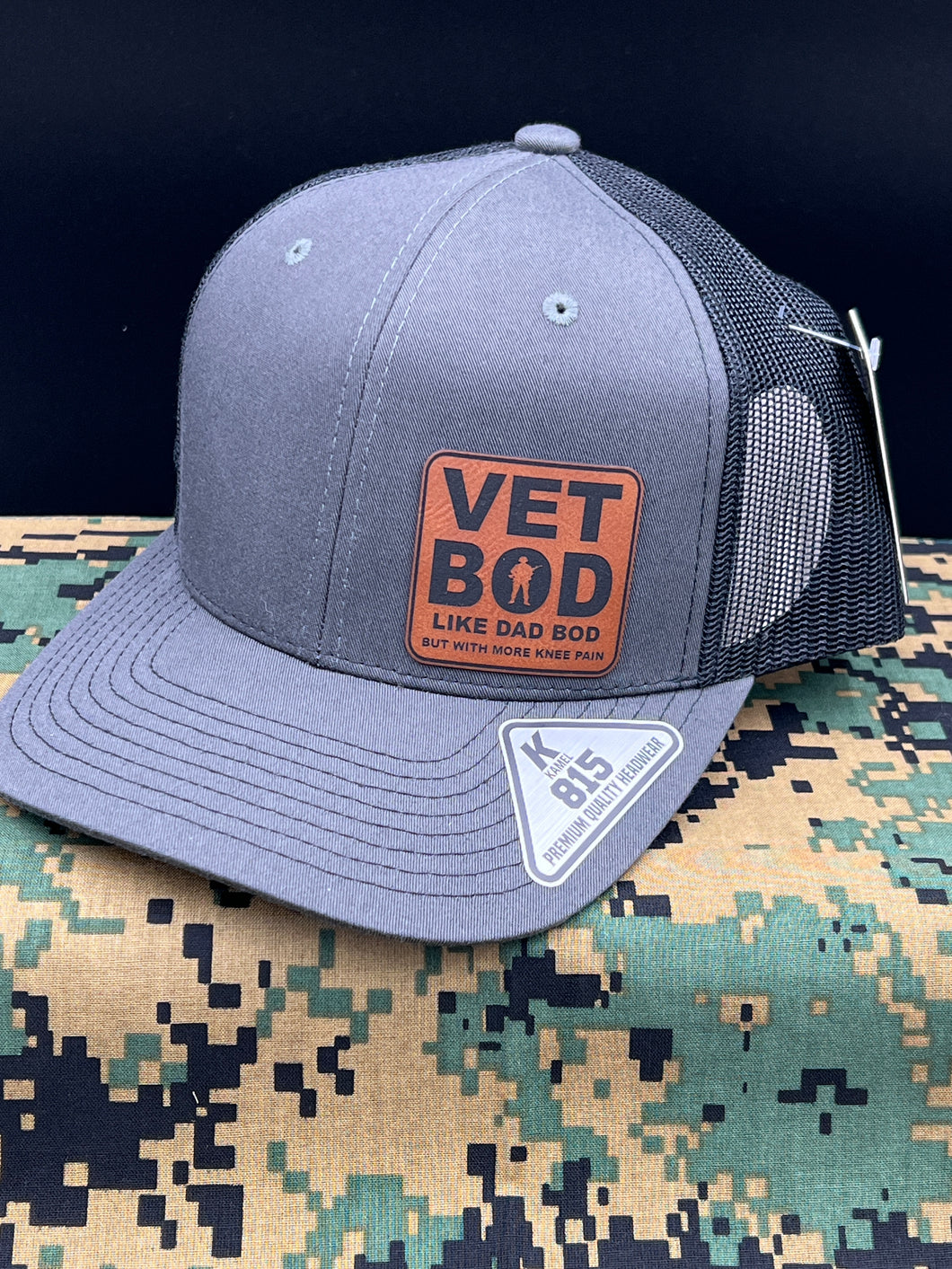 VET BOD SnapBack Leather Patch Hat